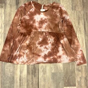 NWT long sleeve babydoll top